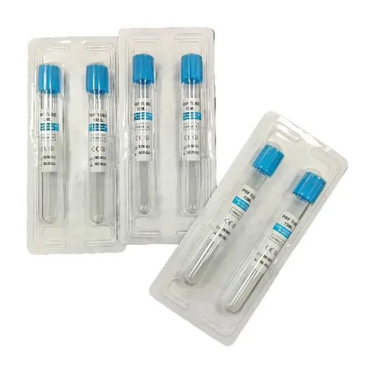 PRF Tube Double No Additives 13ml Blue